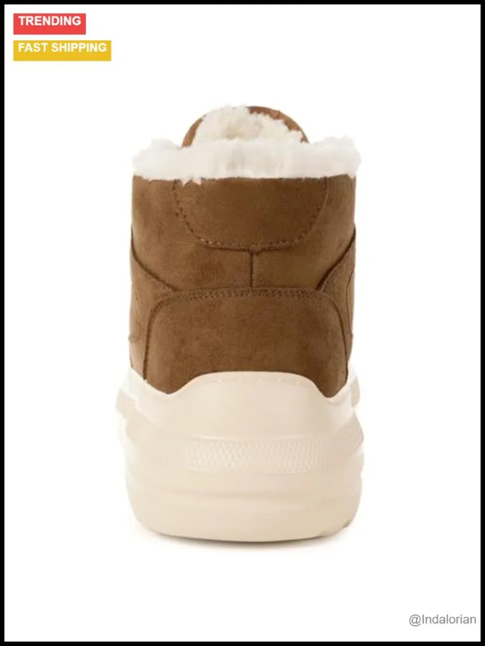 Suede Leather Snow Boots Platform Ankle Booties Warm Fur Lined Water Resistant